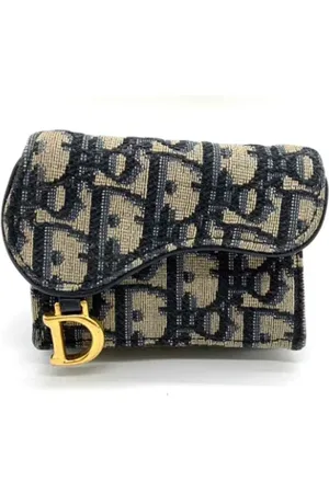 Dior Pre-owned, Dame, Blå, ONE SIZE, Tyl, Pre-owned Canvas punge