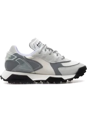 RUN OF Sko, Herre, Grå, 44 EU, Nylon, Sneaker Revolt R-White M