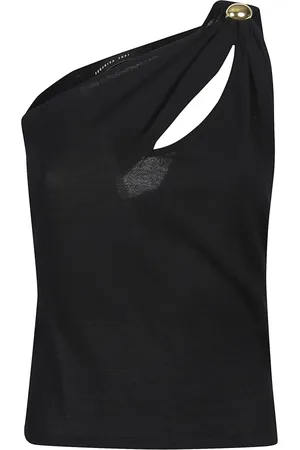 FEDERICA TOSI Top, Dame, Sort, M, Uld, Stilfuld Cut Out Top