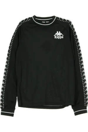 Kappa Sweathshirts & Hoodies, Herre, Sort, S, Klassisk Herre Langærmet T-shirt