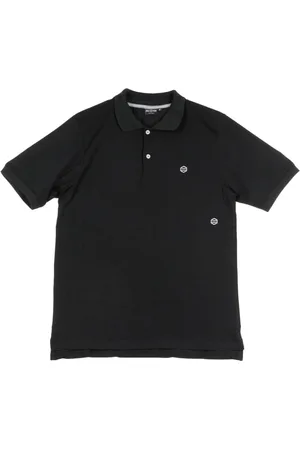 DOLLY NOIRE Top, Herre, Sort, XL, Sort kortærmet poloshirt