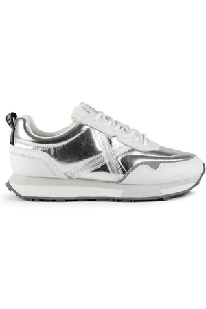 Munich Sko, Dame, Grå, 39 EU, Sporty Mode Sneakers Sølv Next
