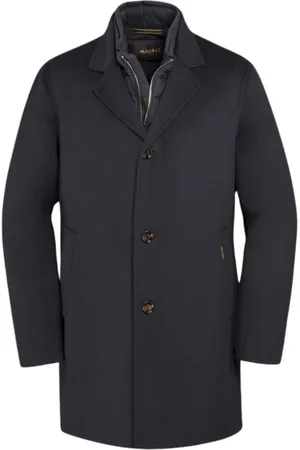 MOORER Frakke, Herre, Blå, 3XL, Uld, Domizio-Cw