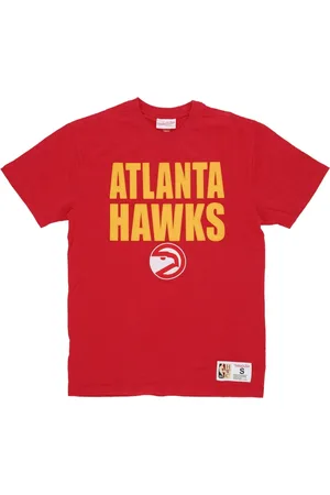Mitchell & Ness Top, Herre, Rød, S, Bomuld, Atlanta Hawks NBA Tee Legendary Collection