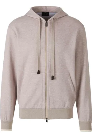 BRIONI Sweathshirts & Hoodies, Herre, , M, Bomuld, Bomuld Blend Hoodie med Lynlås