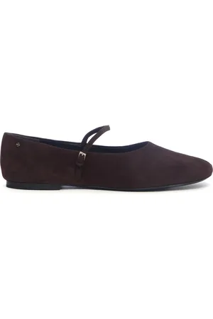 Tory Burch Sko, Dame, Brun, 36 EU, Læder, Mørk Kakao Ballerina Mary Jane Sko