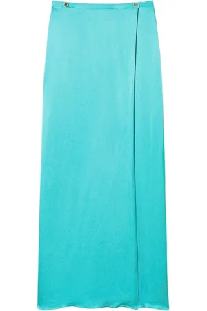 Twin-Set Nederdel, Dame, Grøn, 2XL, Uld, Stilfulde Maxi Nederdele til Kvinder