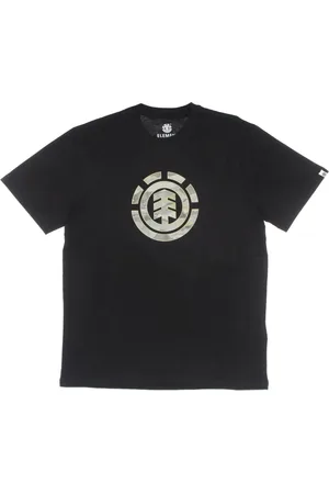 Element Top, Herre, Sort, S, Bomuld, Camo Landskab Tee Sort T-Shirt