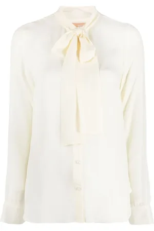 Michael Kors Bluser & Skjorter, Dame, , L, Silkebluse med sløjfe