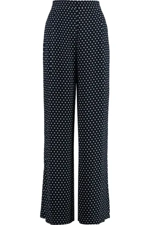 Michael Kors Bukser, Dame, Flerfarvet, S, Polyester, Bredde Bukser i Georgette med Polka Dots
