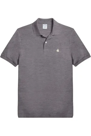 Brooks Brothers Top, Herre, Grå, M, Bomuld, Slim Fit Stretch Supima Polo Shirt