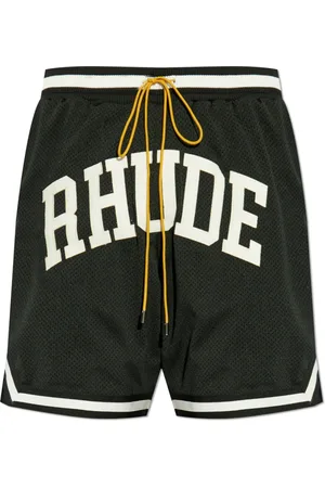 Rhude Shorts, Herre, Sort, XS, Uld, Svedshorts med logo