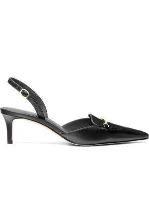 Michael Kors Sko, Dame, Sort, 37 EU, Læder, Lena Læder Slingback Pump