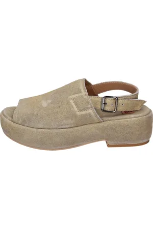 Moma Sko, Dame, Gul, 37 EU, Suede, Suede Sandaler