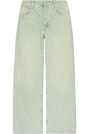 MISBHV Jeans, Herre, Blå, W32, Bomuld, Jeans med logo