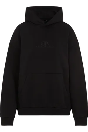Balenciaga Sweathshirts & Hoodies, Dame, Sort, S, Bomuld, Sort Vask Hættetrøje