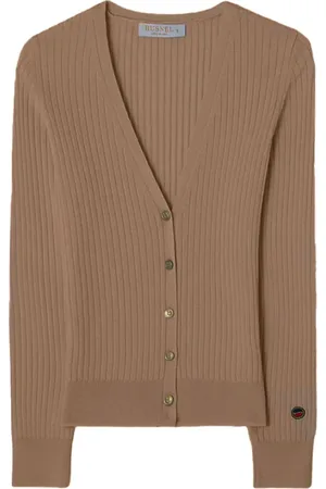 BUSNEL Strik, Dame, Brun, XL, Uld, Patrice Cardigan