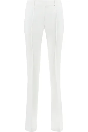 Michael Kors Bukser, Dame, Hvid, XS, Polyester, Bukser med vidde