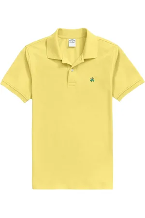Brooks Brothers Top, Herre, Gul, XL, Bomuld, Golden Fleece Original Fit Stretch Supima Polo Shirt