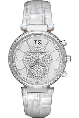 Michael Kors Tilbehør, Dame, Grå, ONE SIZE, Sawyer Chronograph Ur