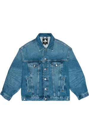 Edwin Jakke, Herre, Blå, L, Denim, Arktisk Blå Denim Oversize Jakke