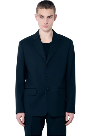 Maison Margiela Jakkesæt, Herre, Sort, L, Polyester, Italiensk Skræddersyet Blazer