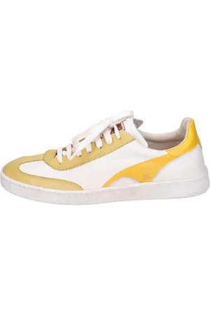 Moma Sko, Dame, Gul, 37 EU, Læder, Vintage Læder Sneakers