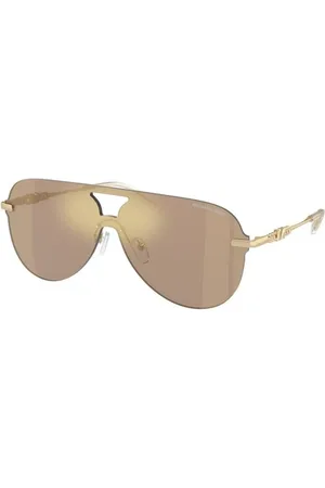 Michael Kors Tilbehør, unisex, Brun, 37 MM, Solbriller Mk1149 med spejlglas