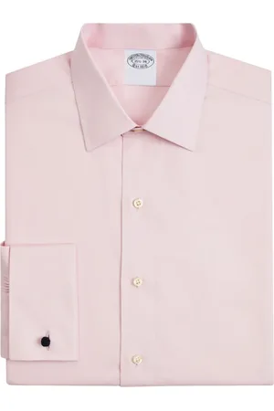 Brooks Brothers Skjorte, Herre, Lyserød, XL, Bomuld, Lyserød Regular Fit Non-Iron Stretch Supima Bomulds Oxford-Stof Skjorte med Ainsley Krave