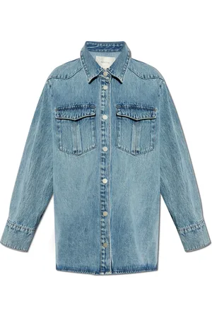 Gestuz Bluser & Skjorter, Dame, Blå, S, Denim, Denim skjorte