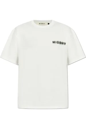 MISBHV Top, Herre, Hvid, XS, Bomuld, T-shirt med logo