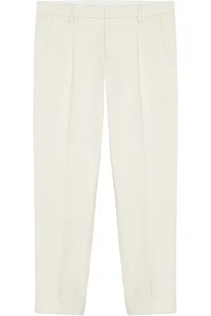 Brooks Brothers Bukser, Herre, Hvid, W33, Bomuld, Stretch Cotton Chinos