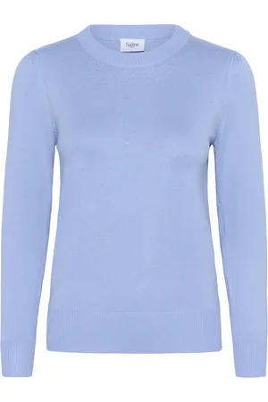 Saint Tropez Strik, Dame, Blå, 2XL, Uld, Cherrisz Cardigan Hydrangea Strik
