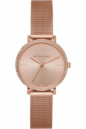 Michael Kors Tilbehør, Dame, Lyserød, ONE SIZE, Lady Ur Ur med kvartsværk og rustfrit stål