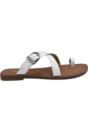 Michael Kors Sko, Dame, Hvid, 37 EU, Uld, Flip Flops