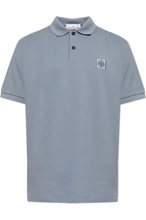 Stone Island Top, Herre, Grå, L, Bomuld, Polo med Logo