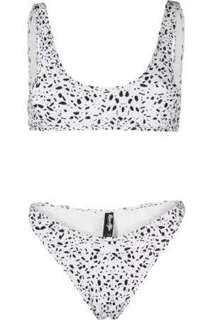 Reina Olga Badetøj, Dame, Hvid, M, Hvid Polka Dot Bikini Coolio