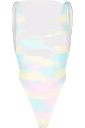 Reina Olga Badetøj, Dame, Flerfarvet, L, Nylon, Funky Tie-Dye Badedragt