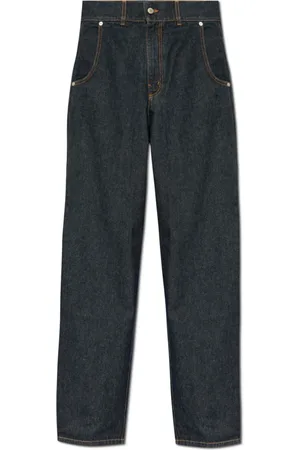 Moschino Jeans, Dame, Blå, XS, Bomuld, Højtaljede jeans