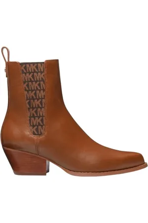 Michael Kors Sko, Dame, Brun, 39 EU, Læder, Kinlee Bootie