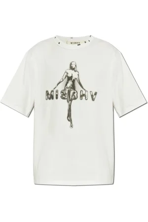 MISBHV Top, Herre, Hvid, XS, Bomuld, Trykt T-shirt
