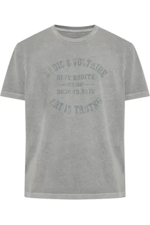 Zadig & Voltaire Top, Herre, Grå, M, Bomuld, T-shirt Tommy