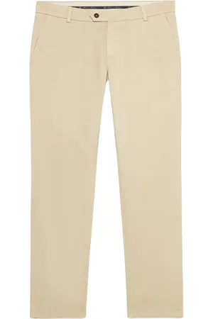 Brooks Brothers Bukser, Herre, , W33, Bomuld, Naturfarvede stretch-chinos i bomuld