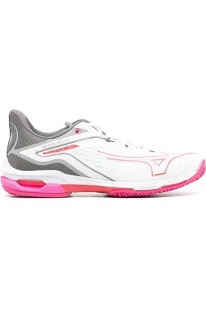 Mizuno Sko, Dame, Flerfarvet, 40 1/2 EU, Uld, Pink Sneakers med præget finish