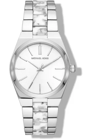 Michael Kors Tilbehør, Dame, Grå, ONE SIZE, Ur dameur i rustfrit stål