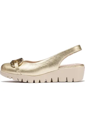 Wonders Sko, Dame, Gul, 40 EU, Uld, Slip-on sko Gale Guld, Farve: Metallic