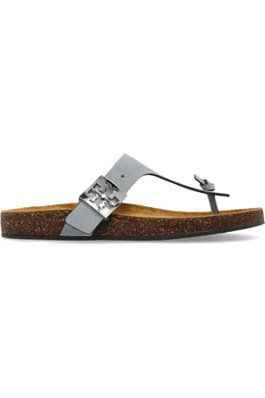 Tory Burch Sko, Dame, Grå, 38 EU, Suede, Suede Mules