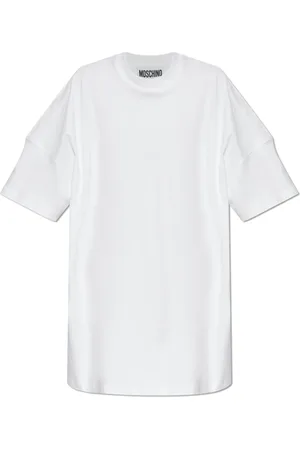 Moschino Kjole, Dame, Hvid, 2XS, Bomuld, Oversize kjole