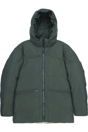 Elvine Jakke, Herre, Grøn, M, Nylon, Fjerlet Nylon Kort Pufferjakke