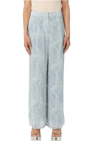Michael Kors Bukser, Dame, Blå, M, Uld, Stilfulde Bukser